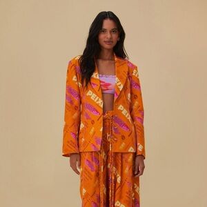 FARM rio orange fresh fish fit blazer- BRAND NEW WITH TAGS